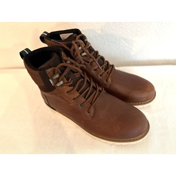Toms Ashland 2.0 Mens Peanut Leather Casual Comfortable Ankle Boots Size 9.5 main image 9